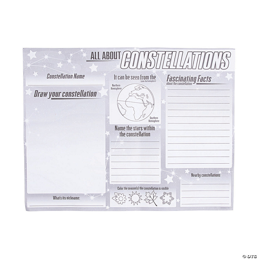 Color Your Own &#8220;All About Constellations&#8221; Posters - 30 Pc. Image