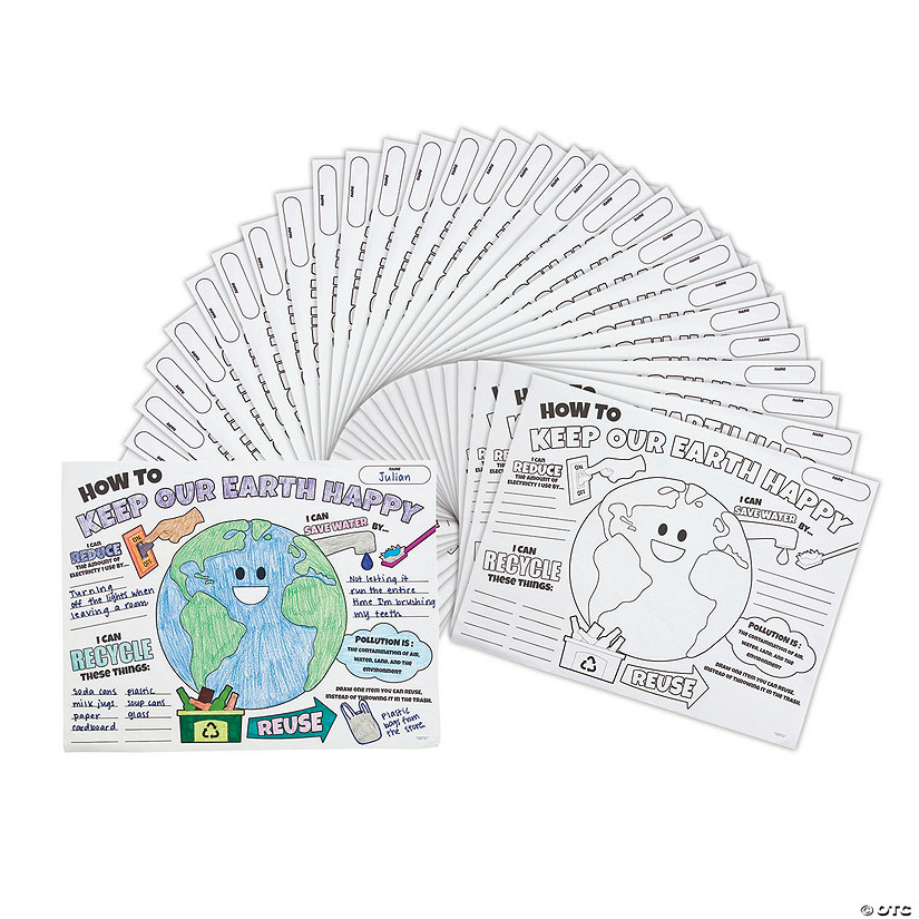 Color Your Own All About Earth Day Posters - 30 Pc. Image