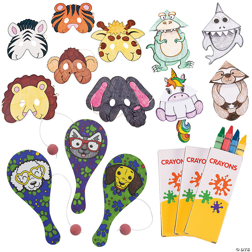 Color Your Own Animal Craft Kit Assortment - Makes 36 Image