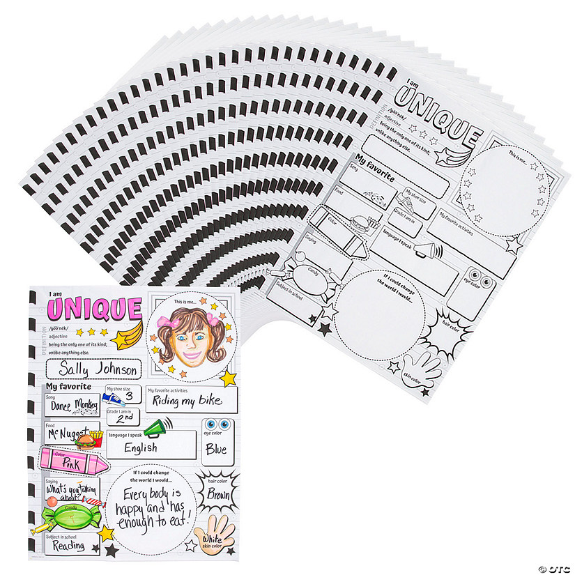 Color Your Own Be You Posters 30 Pc. Oriental Trading