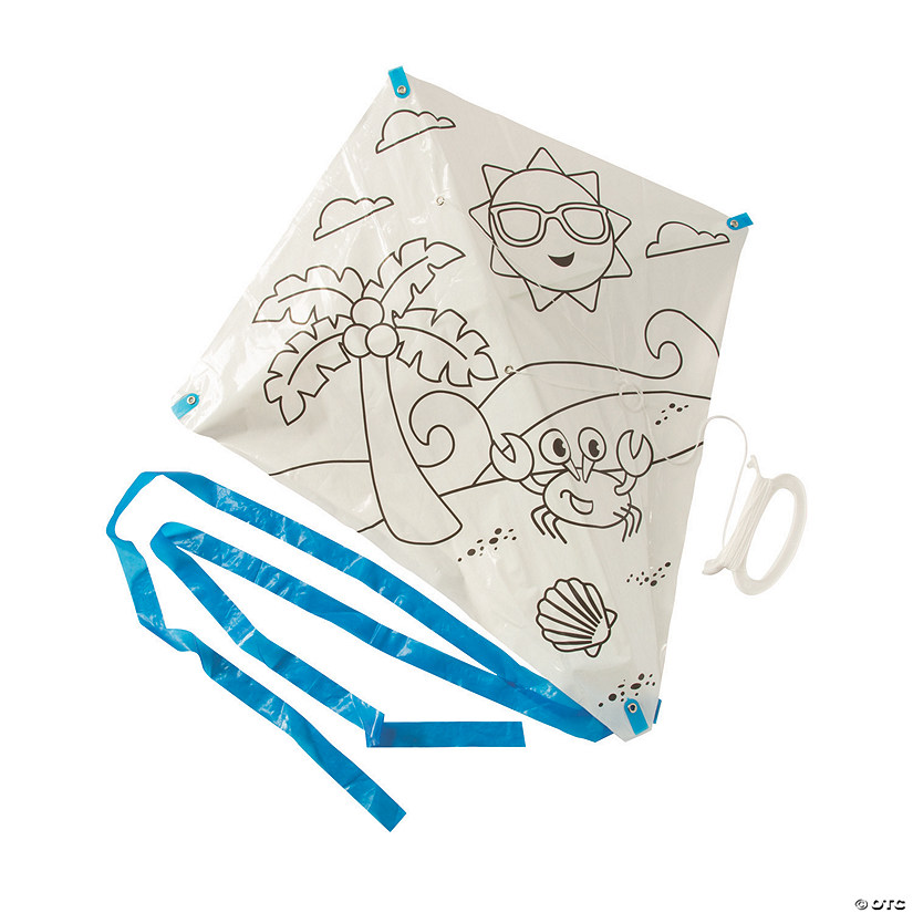 Color Your Own Beach Kites - 12 Pc. Image