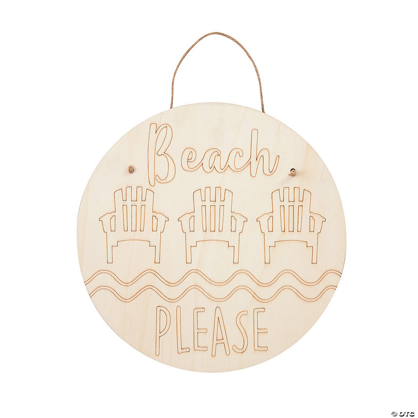 Color Your Own Beach Please Sign | Oriental Trading