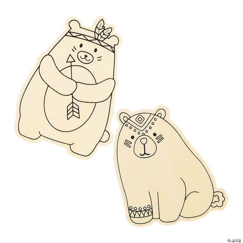 Color Your Own Bears - 24 Pc. Image