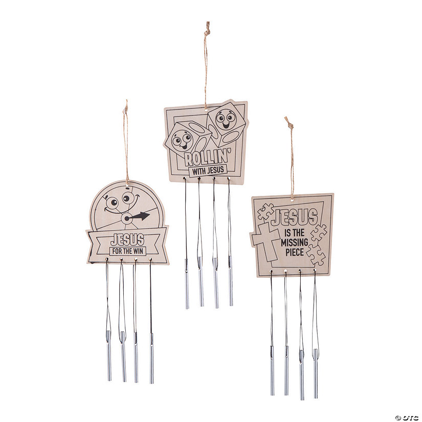 Color Your Own Board Game VBS Wind Chimes - 12 Pc. Image