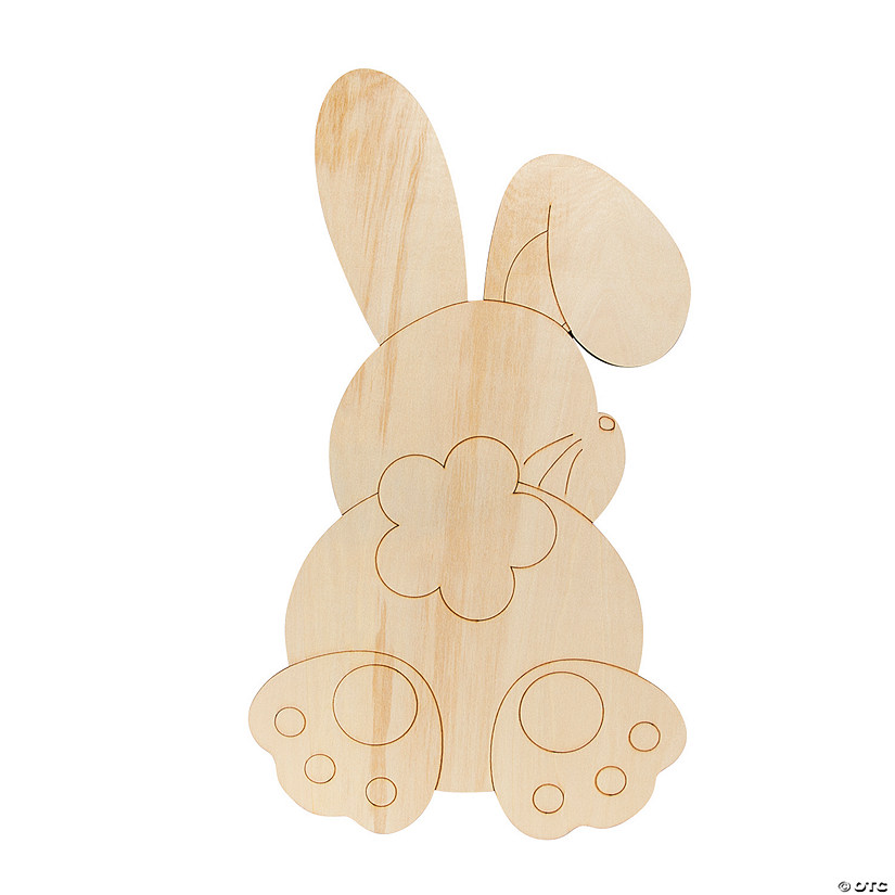 Color Your Own Bunny Cutout Image