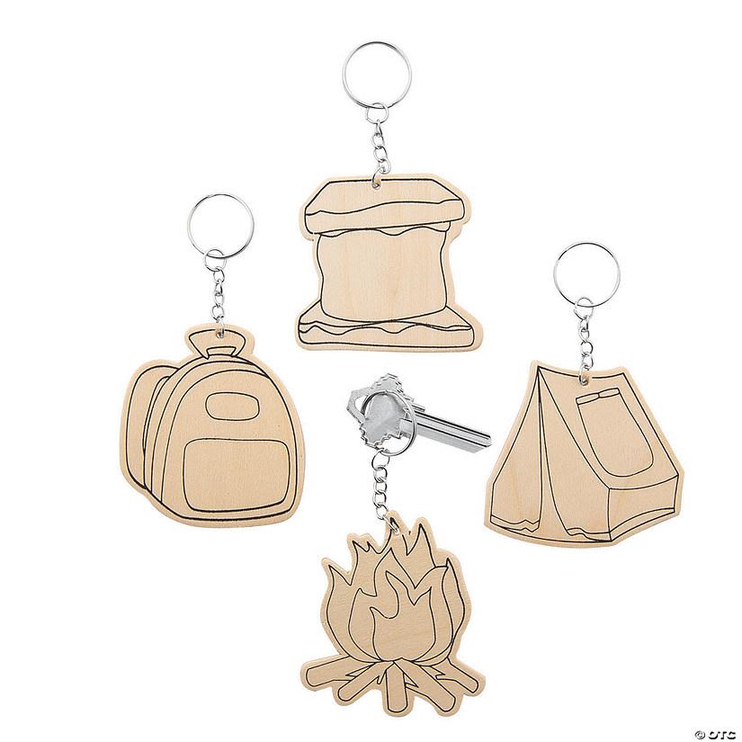 Color Your Own Camp Keychains - 12 Pc. Image