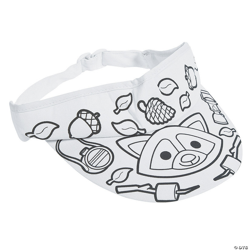 Color Your Own Camp Visors - 12 Pc. Image
