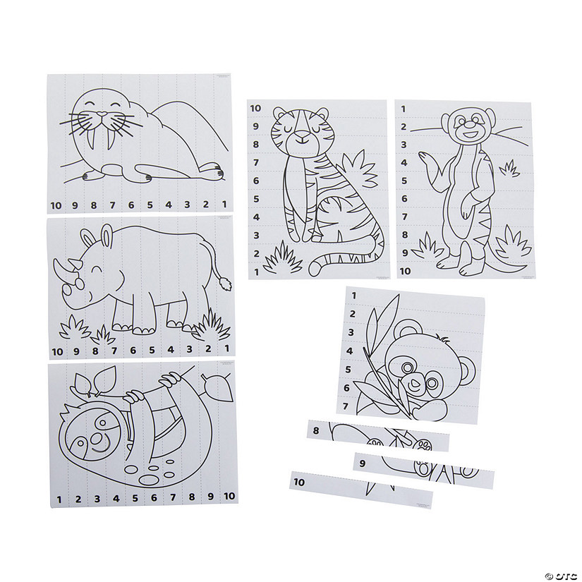 Color Your Own Counting Strips - 30 Pc. Image
