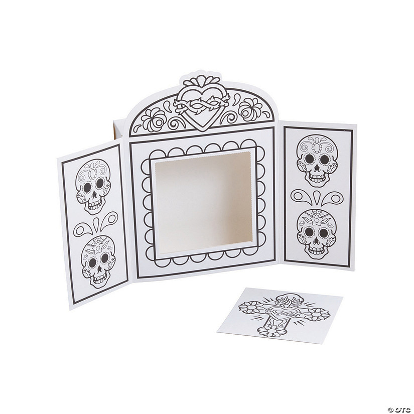 Color Your Own Day of the Dead Shrines - 6 Pc. Image