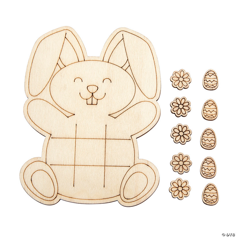 Color Your Own Easter Bunny Tic-Tac-Toe Kits - 12 Pc. Image