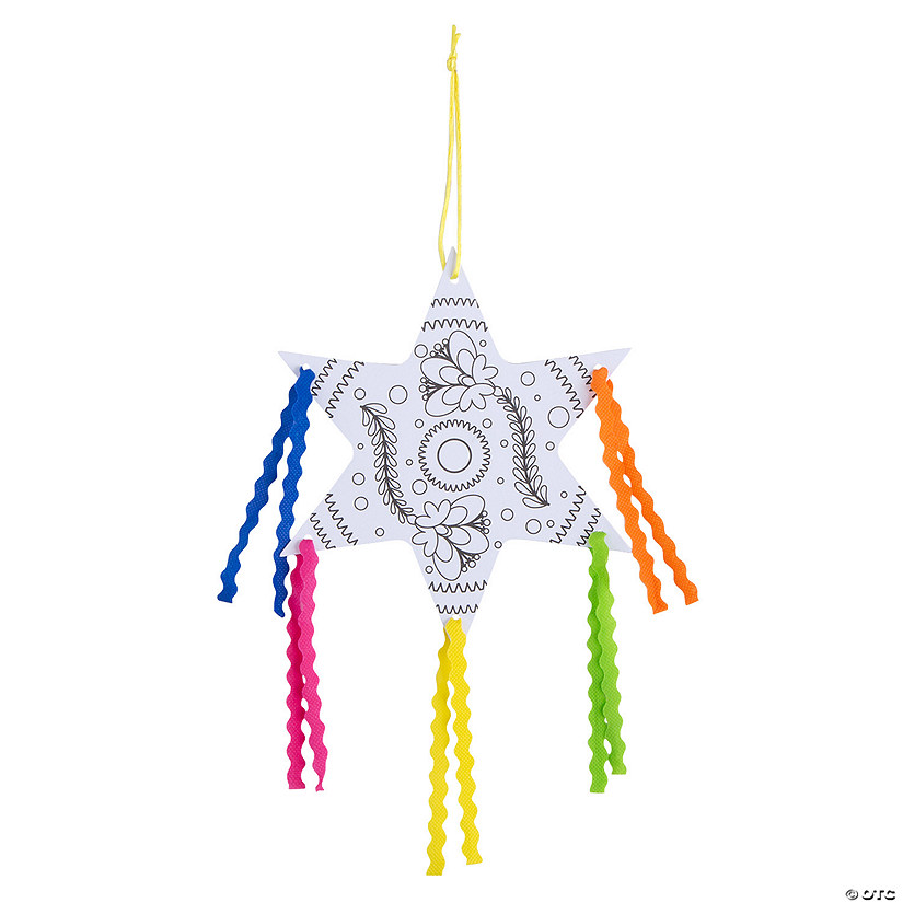 Color Your Own Fiesta Star Craft Kit - Makes 12 Image