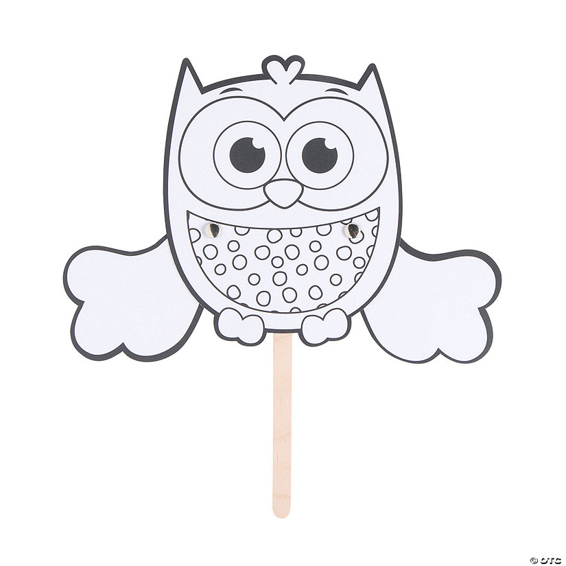Color Your Own Flapping Owl Craft Kit - Makes 12 Image