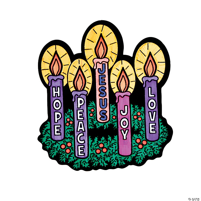 Color Your Own Fuzzy Advent Posters - 12 Pc. Image