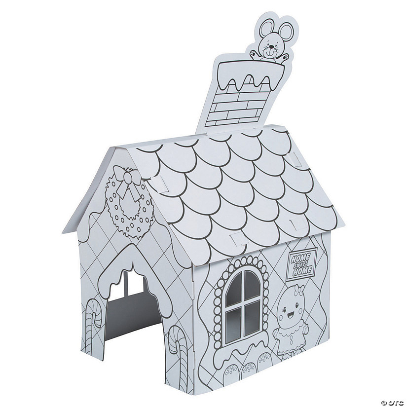 Color Your Own Gingerbread Playhouse