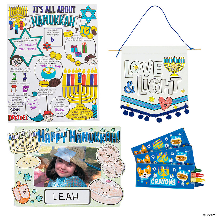 Color Your Own Hanukkah  Craft Kit Assortment - Makes 36 Image