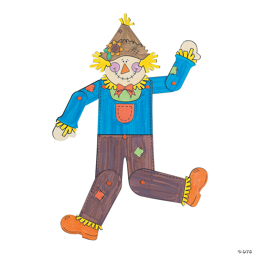 Color Your Own Jointed Scarecrows - 12 Pc. Image