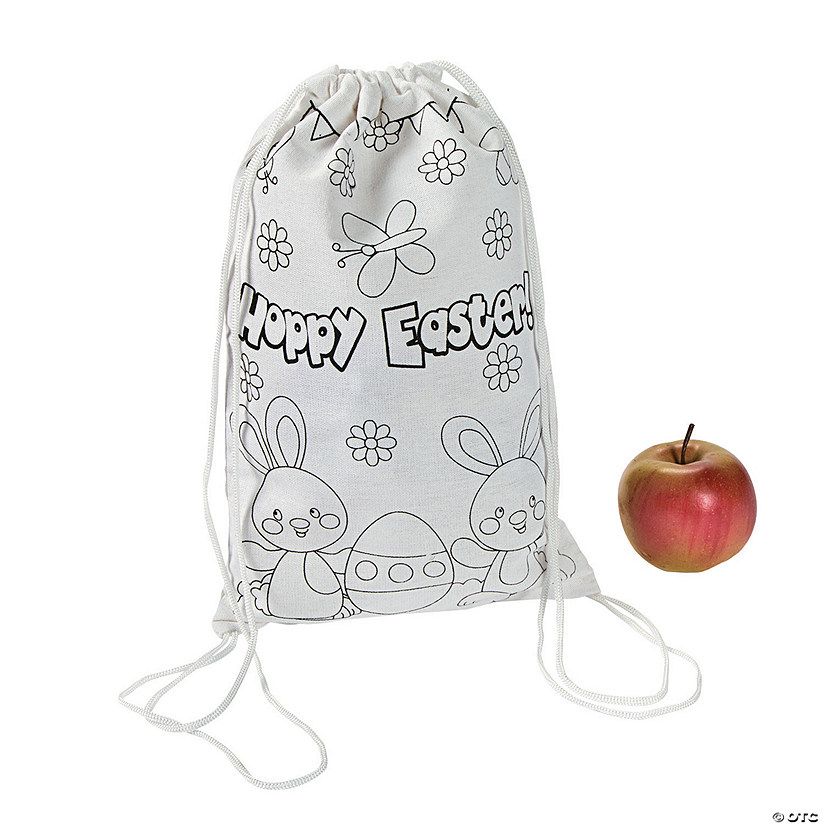 Color Your Own Medium Easter Drawstring Bags Discontinued