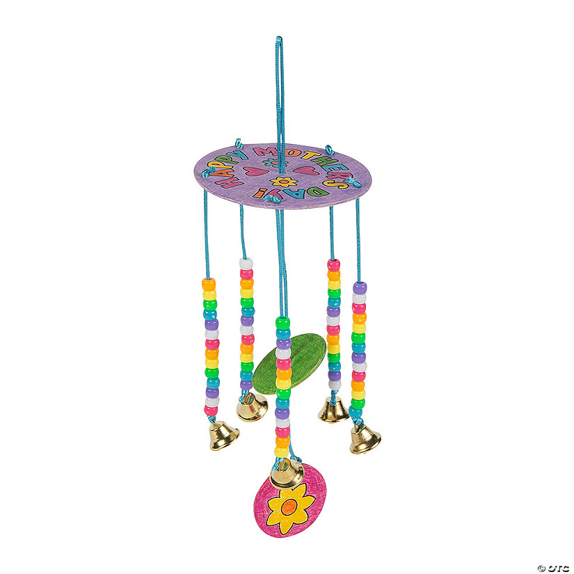 Color Your Own Mother&#8217;s Day Wind Chimes Craft Kit - Makes 12 Image