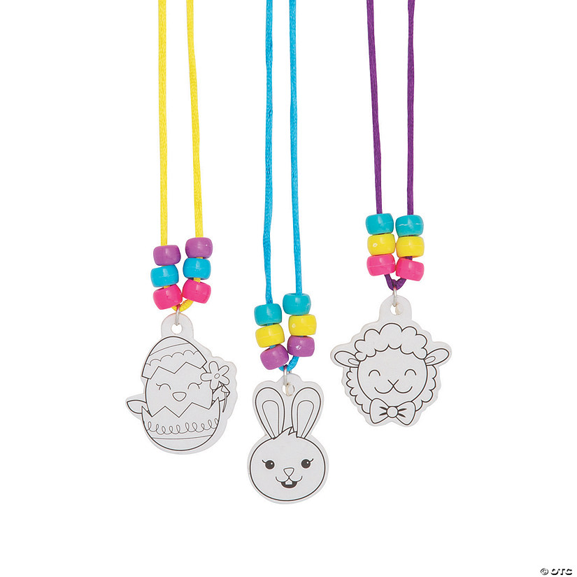 Color Your Own Necklace Easter Egg Fillers - 24 Pc. Image