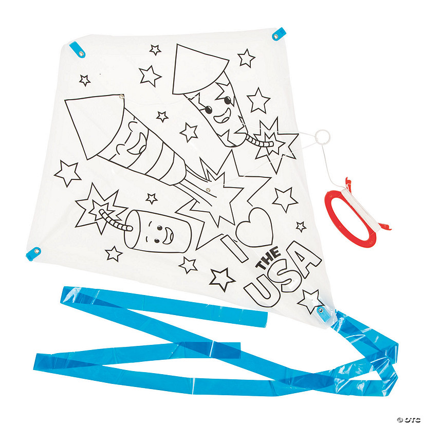 Color Your Own Patriotic Kites - 12 Pc. Image