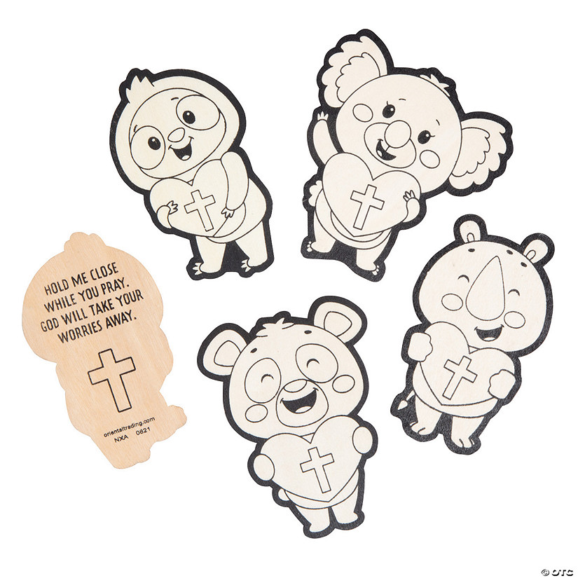 Color Your Own Prayer Pal Tokens - 12 Pc. Image