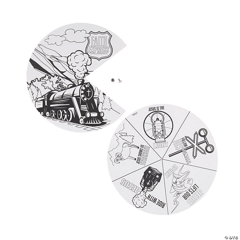 Color Your Own Railroad VBS Wheels - 12 Pc. Image