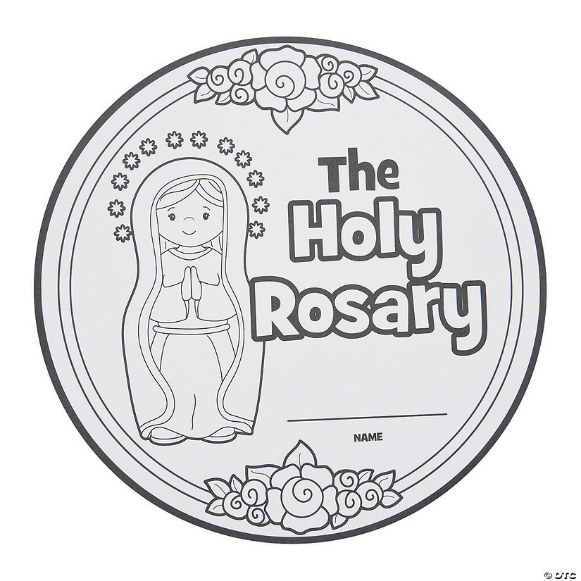 Color Your Own Rosary Cutouts - Discontinued