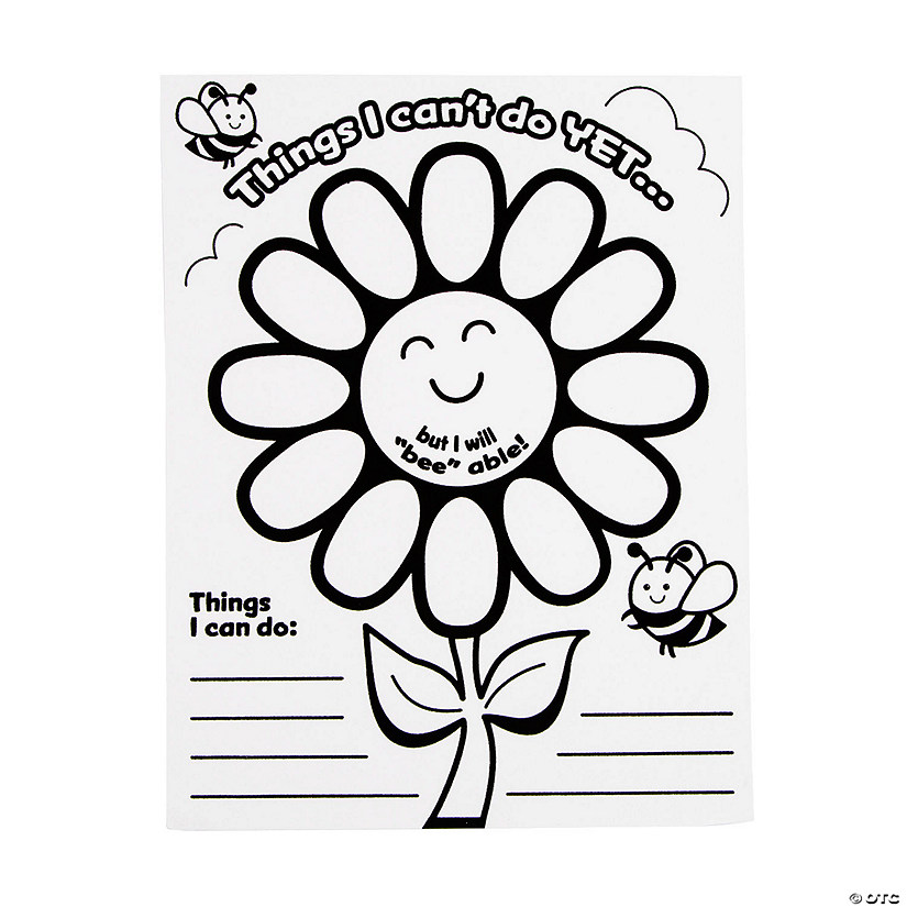 Color Your Own Social Emotional Learning Things I Can & Can't Do Fuzzy Posters - 24 Pc. Image