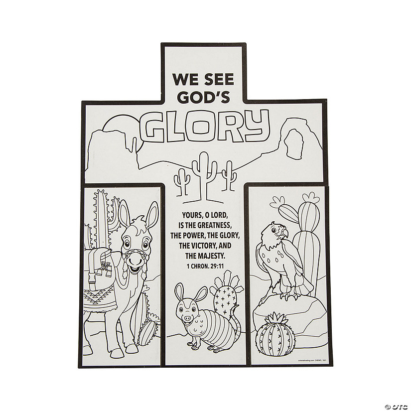 Color Your Own Southwest VBS Stand-Up Crosses - 12 Pc. Image