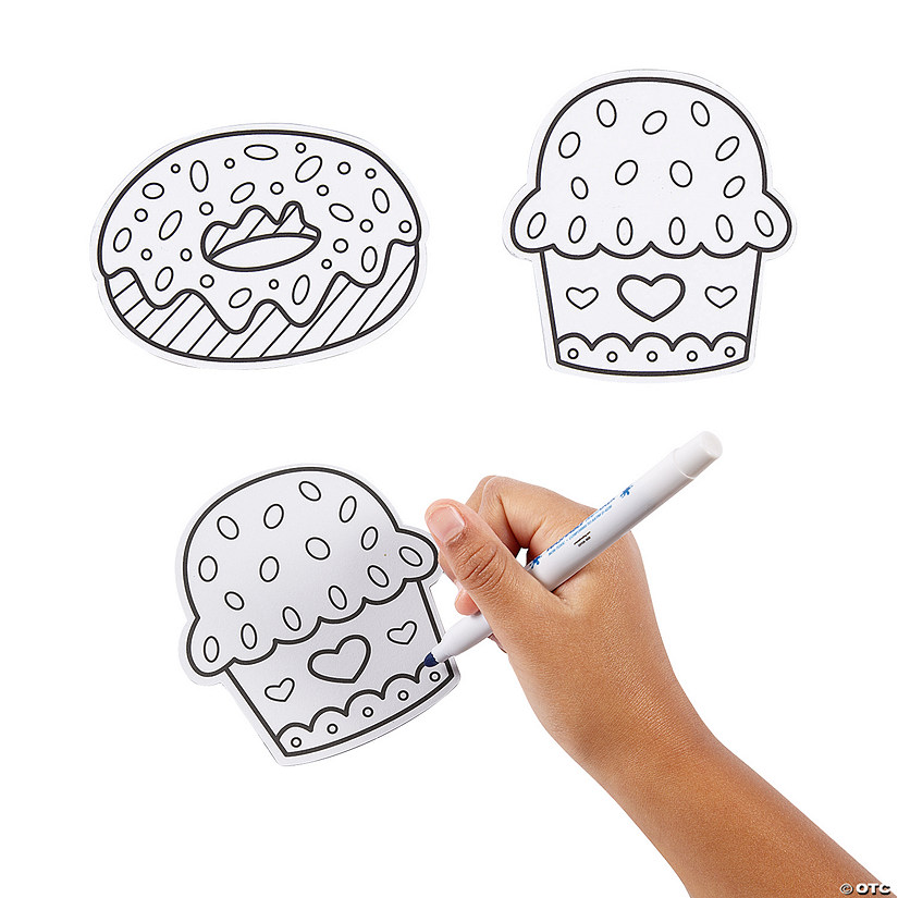 Color Your Own Sweet Treat Magnets - 12 Pc. Image