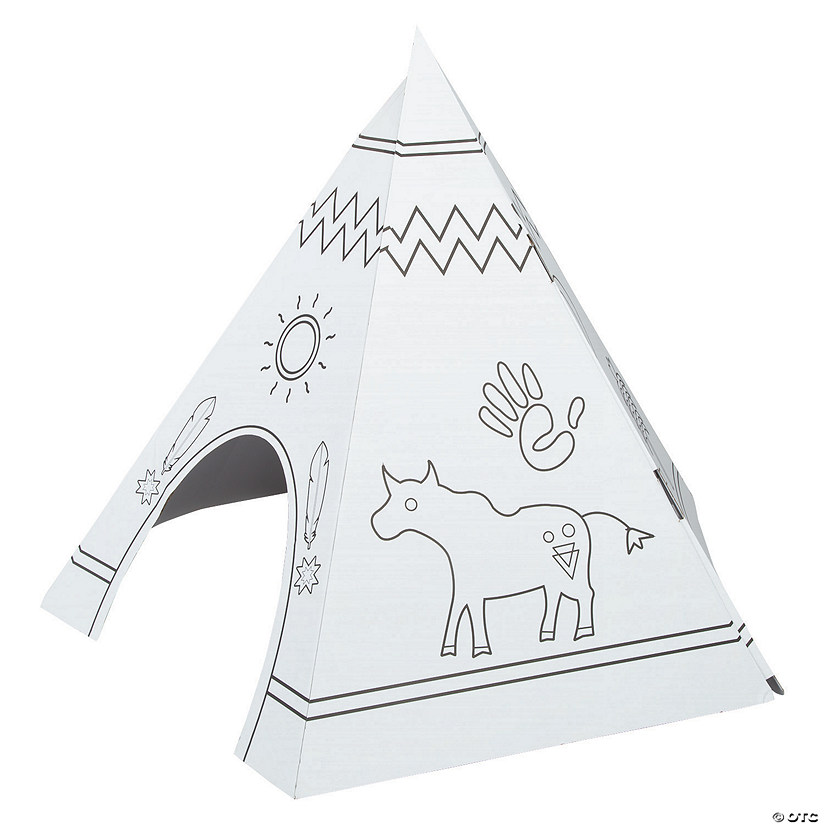 Color Your Own Teepee Playhouse Image