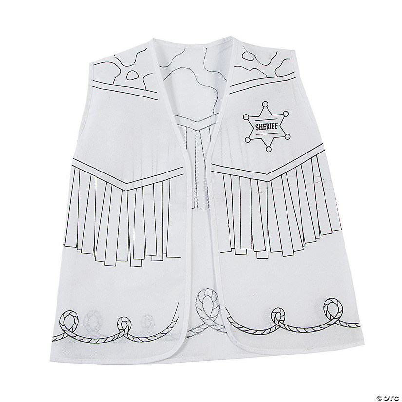 Color Your Own Western Vests - 12 Pc. Image