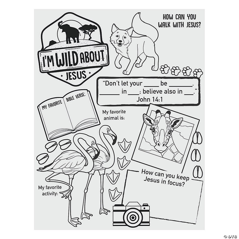 Color Your Own Wild Encounters VBS Posters - 30 Pc. Image