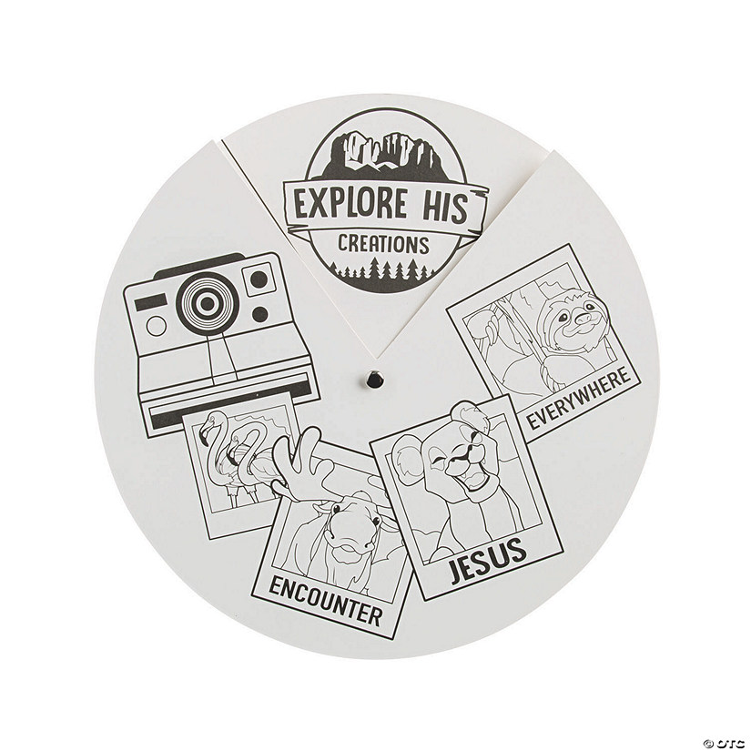 Color Your Own Wild Encounters VBS Wheels - 12 Pc. Image