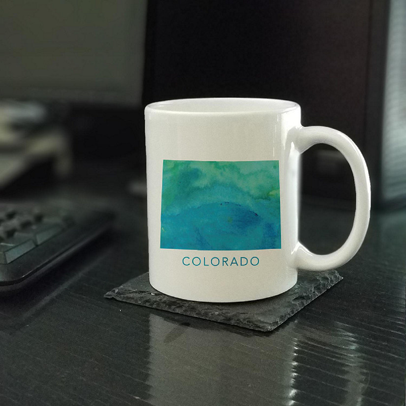 Colorado Aqua Blue Water Ceramic Mug Image
