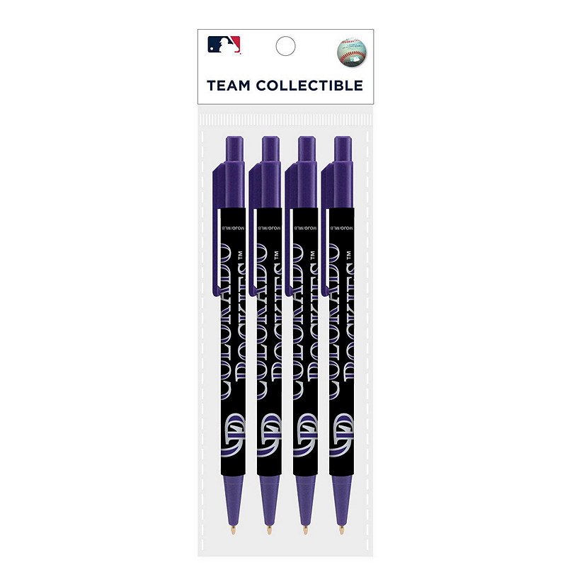 Colorado Rockies Cool Color Pen 4-Pack, 12 Sets