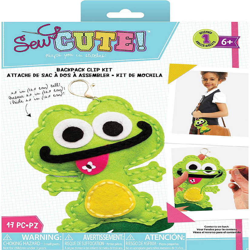 Colorbok Sew Cute! Felt Keychain-Frog Image