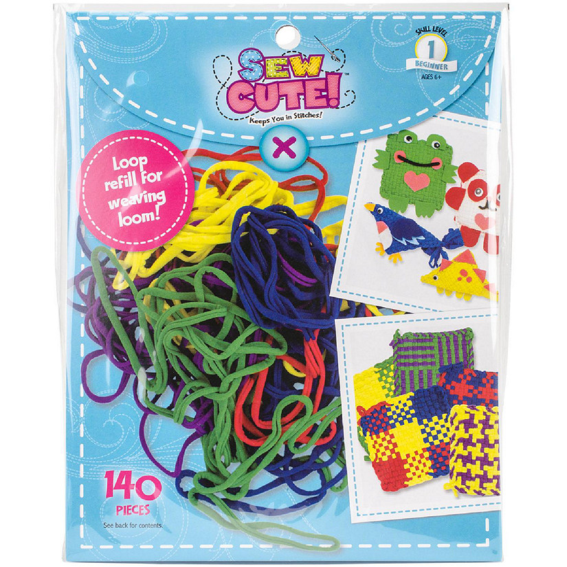 Colorbok Sew Cute! Loom Loop Refill Kit-Primary Image