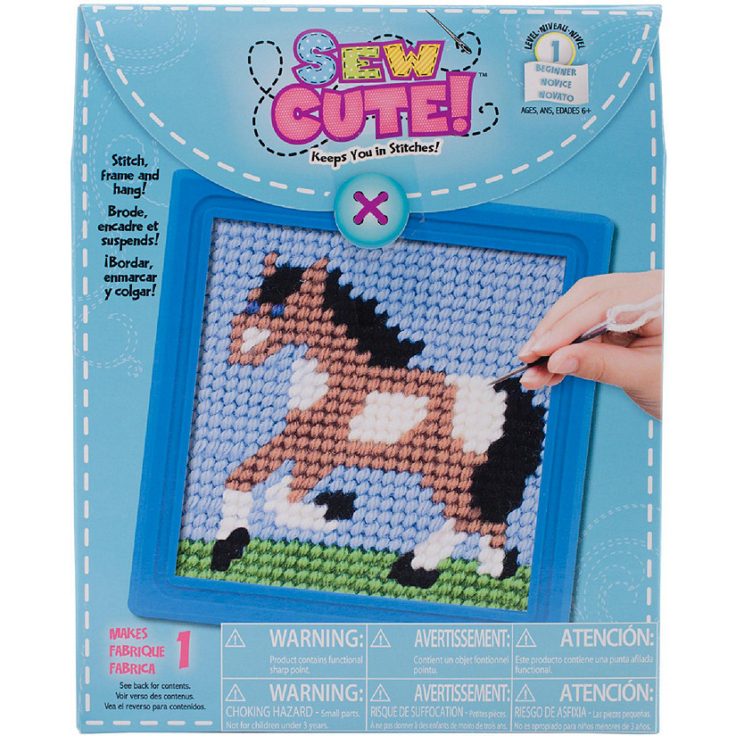 Colorbok Sew Cute! Needlepoint Kit-Horse Image