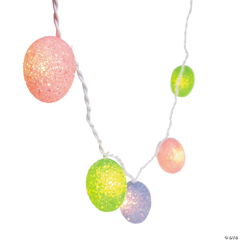 Colorful Easter Egg String Lights - 10 Pc. for Festive Celebrations Image