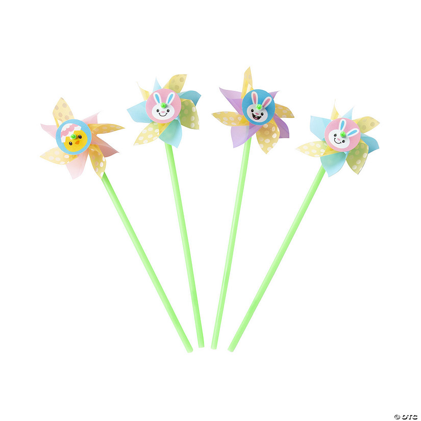 Colorful Easter Pinwheels - 36 Pc. for Spring Celebrations Image
