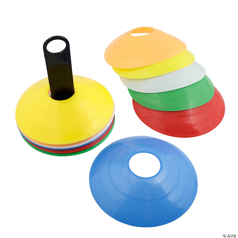 Colorful Half Cones Set - 26 Pc. Image