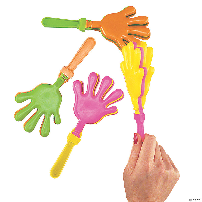 Colorful Hand Clappers - 12 Pc. Image