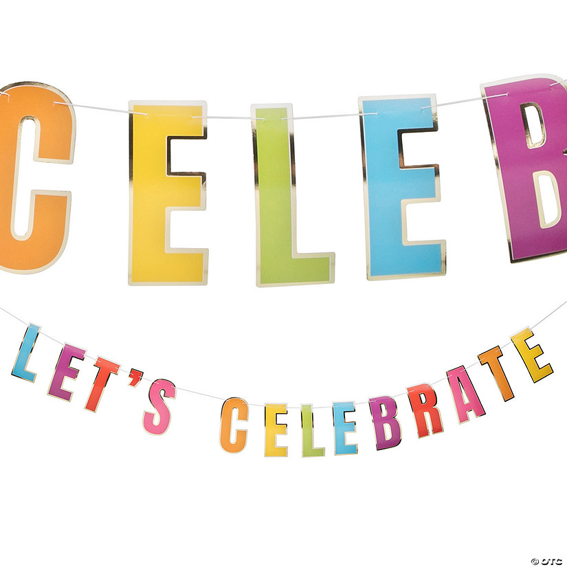 Colorful Let&#8217;s Celebrate Garland Image