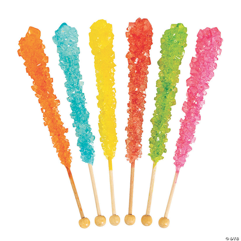 Colorful Rock Candy Lollipops - 12 Pc. Image