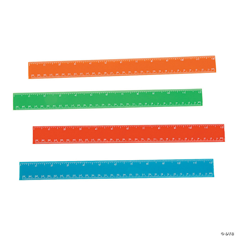 Colorful Rulers - 12 Pc. Image