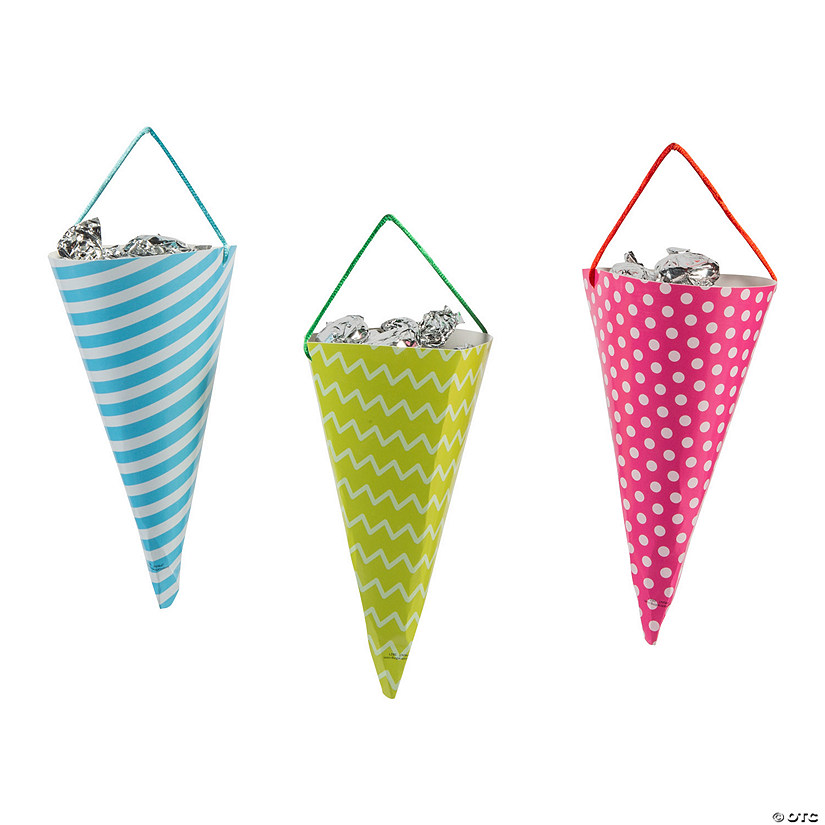 Colorful Snack Cones &#8211; 12 Pc. Image