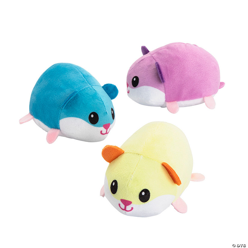 Colorful Stuffed Hamsters - 12 Pc. Image