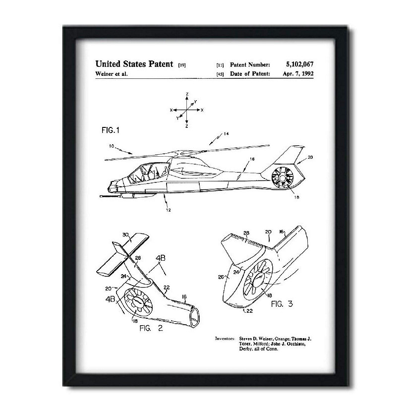 Comanche Helicopter Patent 1Pk 8.5x11in Image