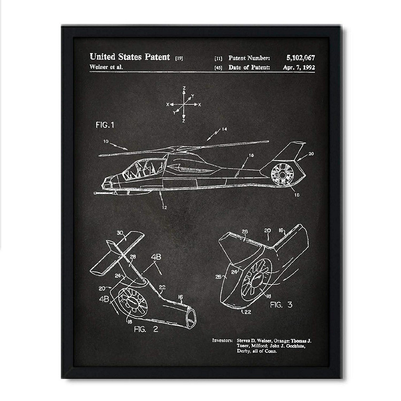 Comanche Helicopter Patent 8.5x11in Image